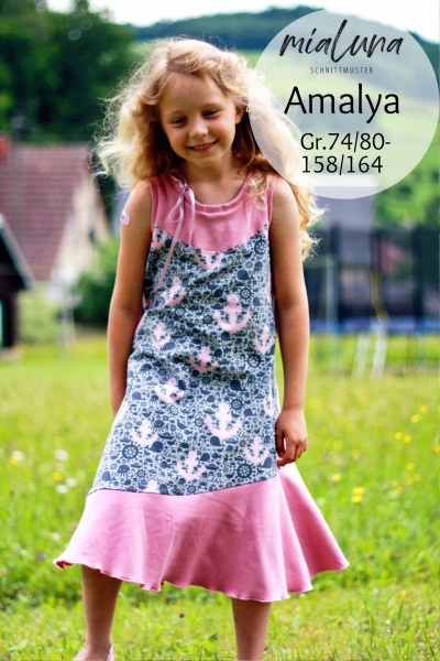 Ebook Sommerkleid Kleid Amalya Gr. 74/80 -158/164